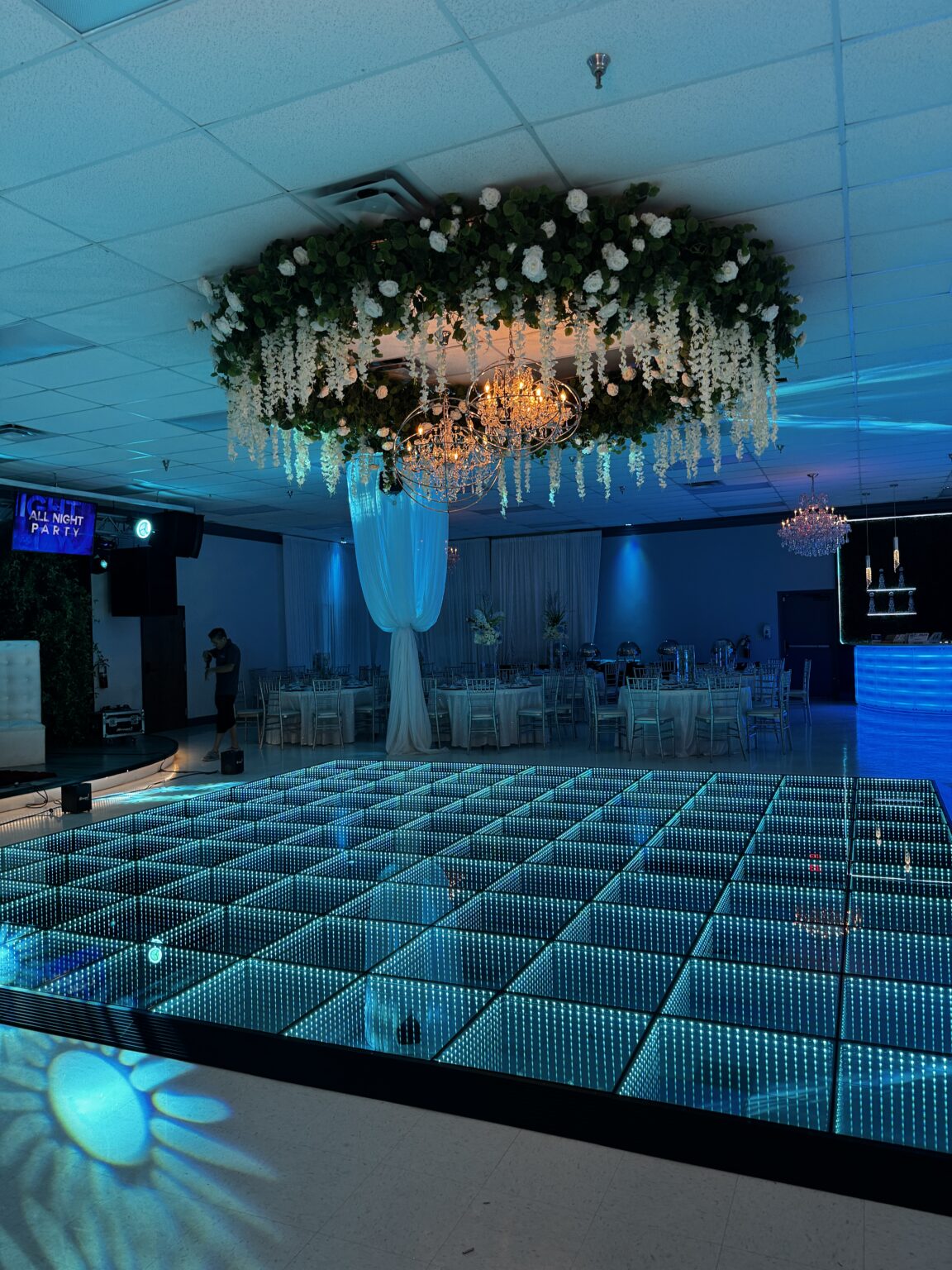 LED Infinity Dance Floor Rentals in Dallas Fort Worth Metroplex